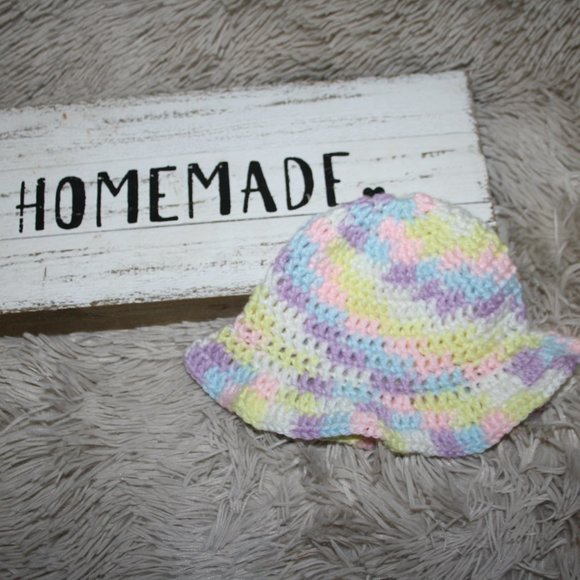 🌞 CROCHET SUN BRIM HAT · 0–3 MO 🌞 - Picture 1 of 4
